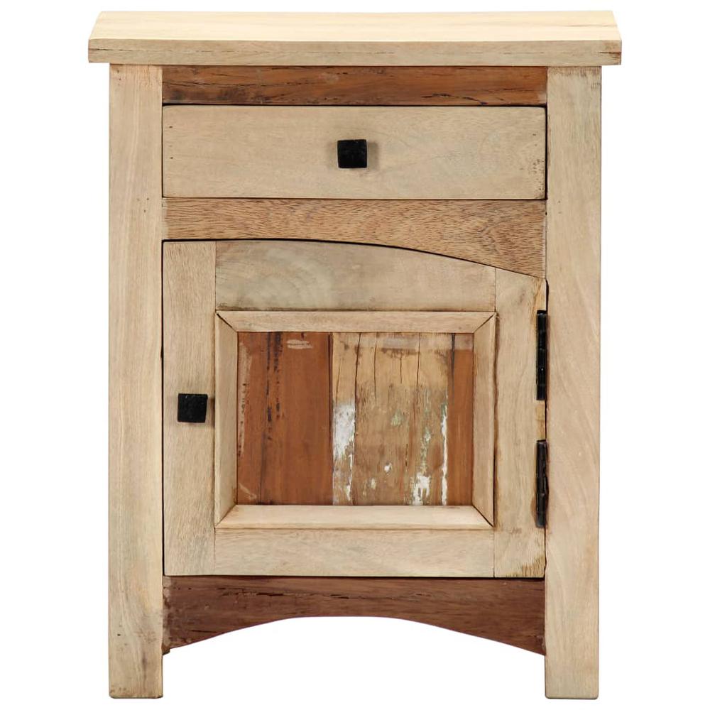 vidaXL Bedside Cabinet 15.8"x11.8"x19.7" Solid Reclaimed Wood, 282728. Picture 6