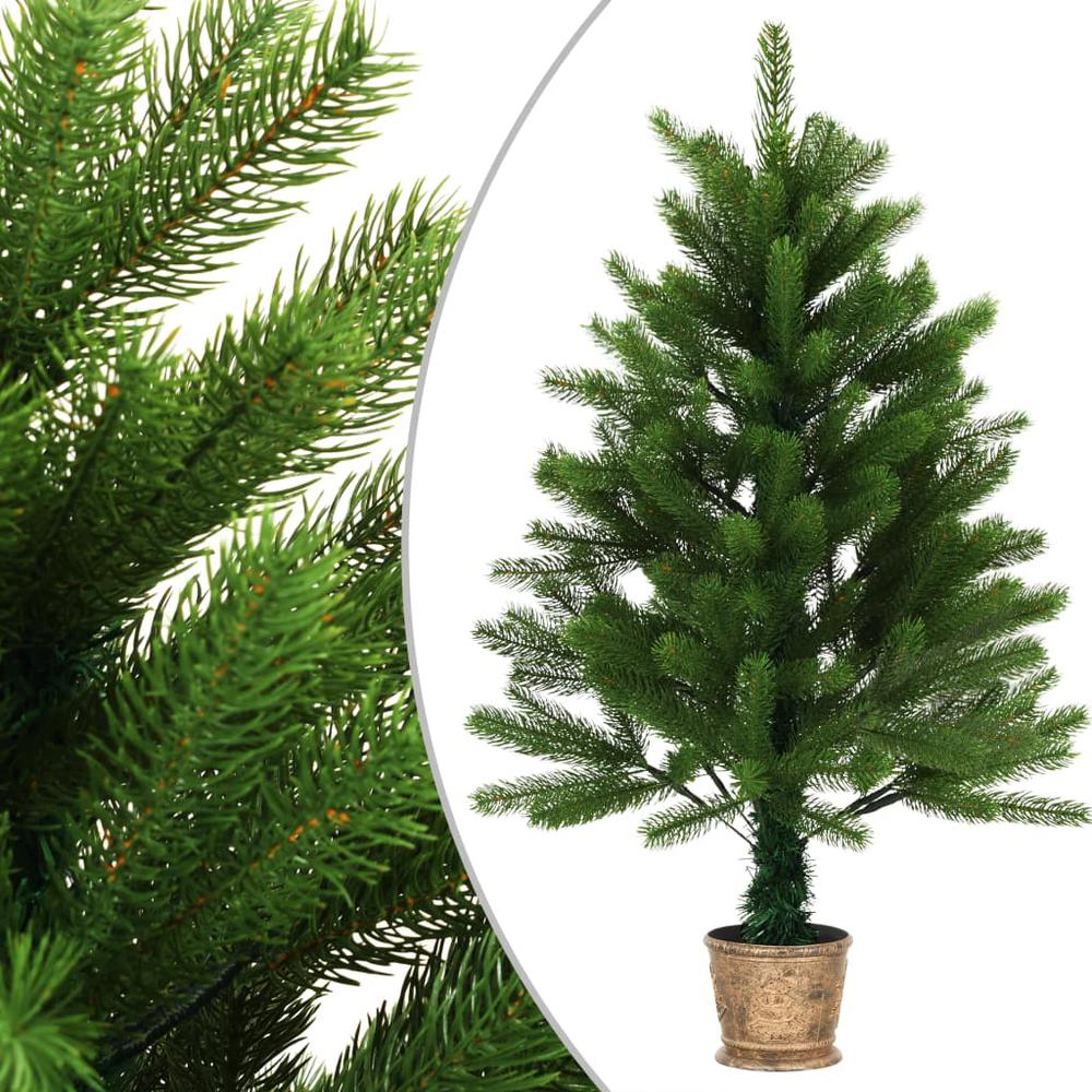 vidaXL Artificial Christmas Tree Lifelike Needles 35.4" Green, 284327. The main picture.