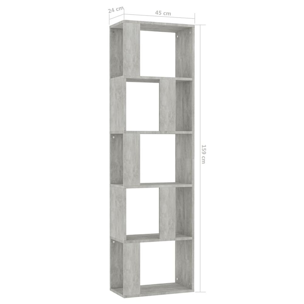 Book Cabinet/Room Divider Sonoma Oak 17.7"x9.4"x62.6" Chipboard 
