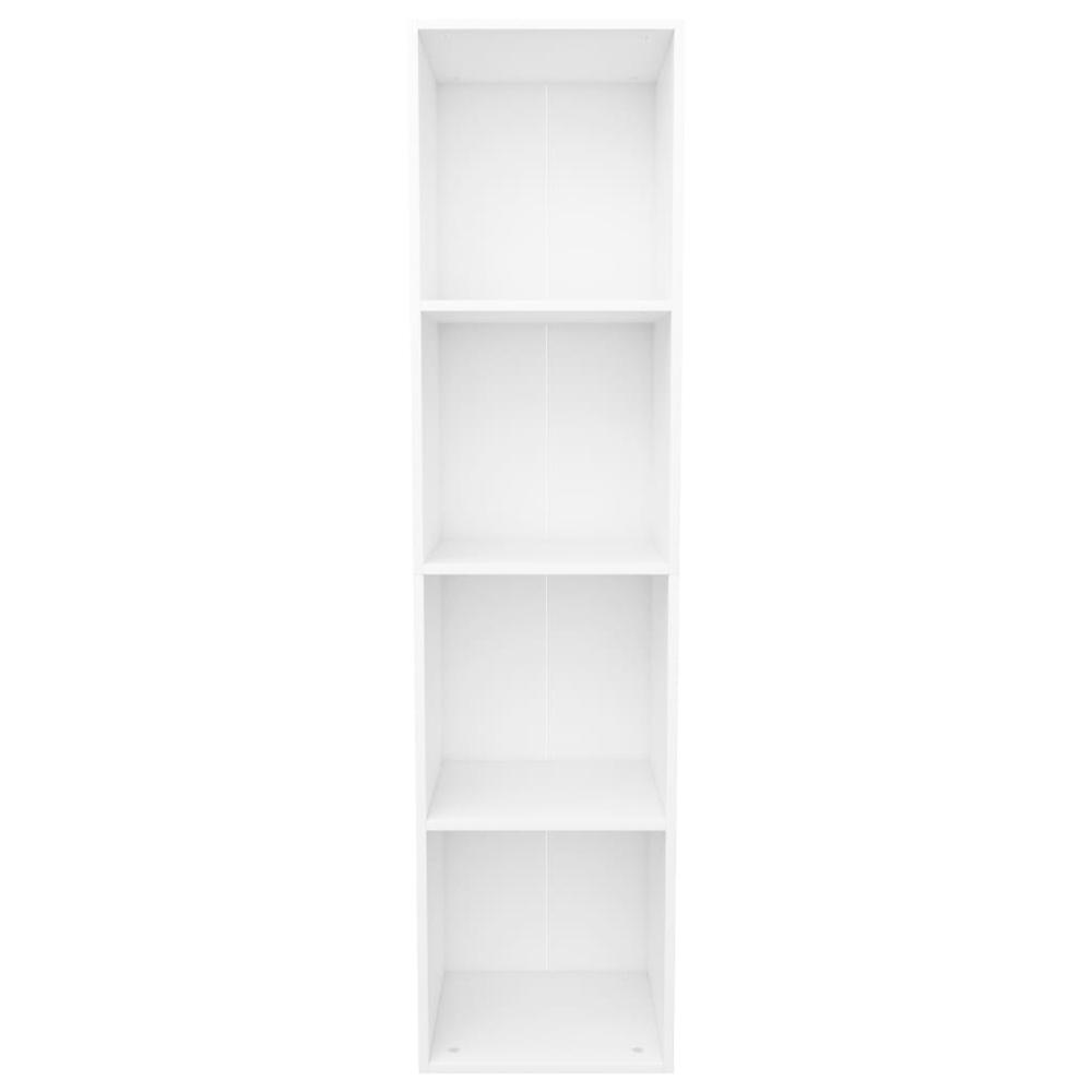 vidaXL Book Cabinet/TV Cabinet White 14.2"x11.8"x56.3" Chipboard, 800144. Picture 6