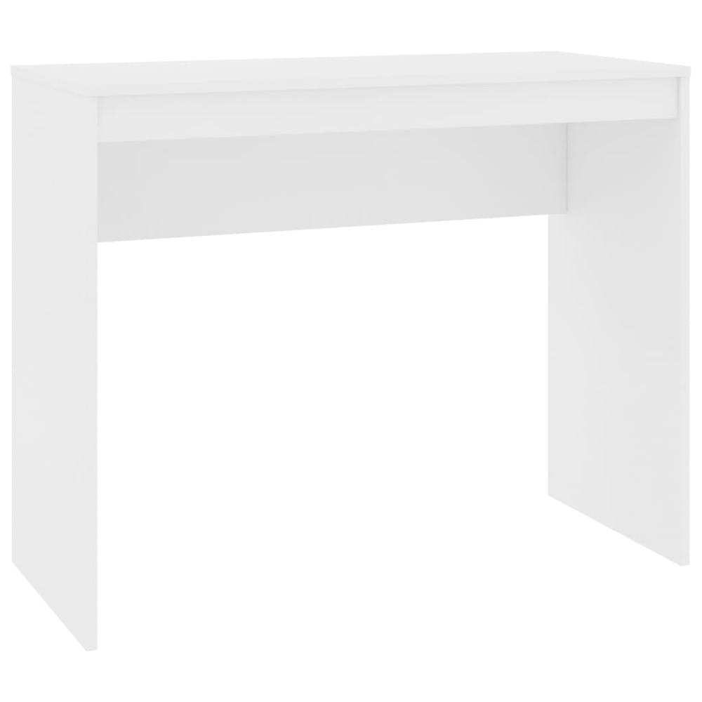 vidaXL Desk White 35.4"x15.7"x28.3" Chipboard, 800378. Picture 2