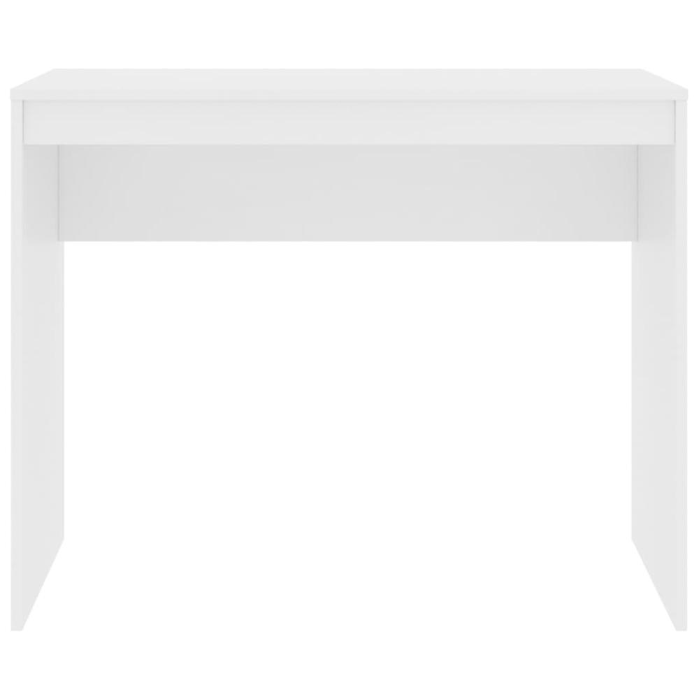 vidaXL Desk White 35.4"x15.7"x28.3" Chipboard, 800378. Picture 4