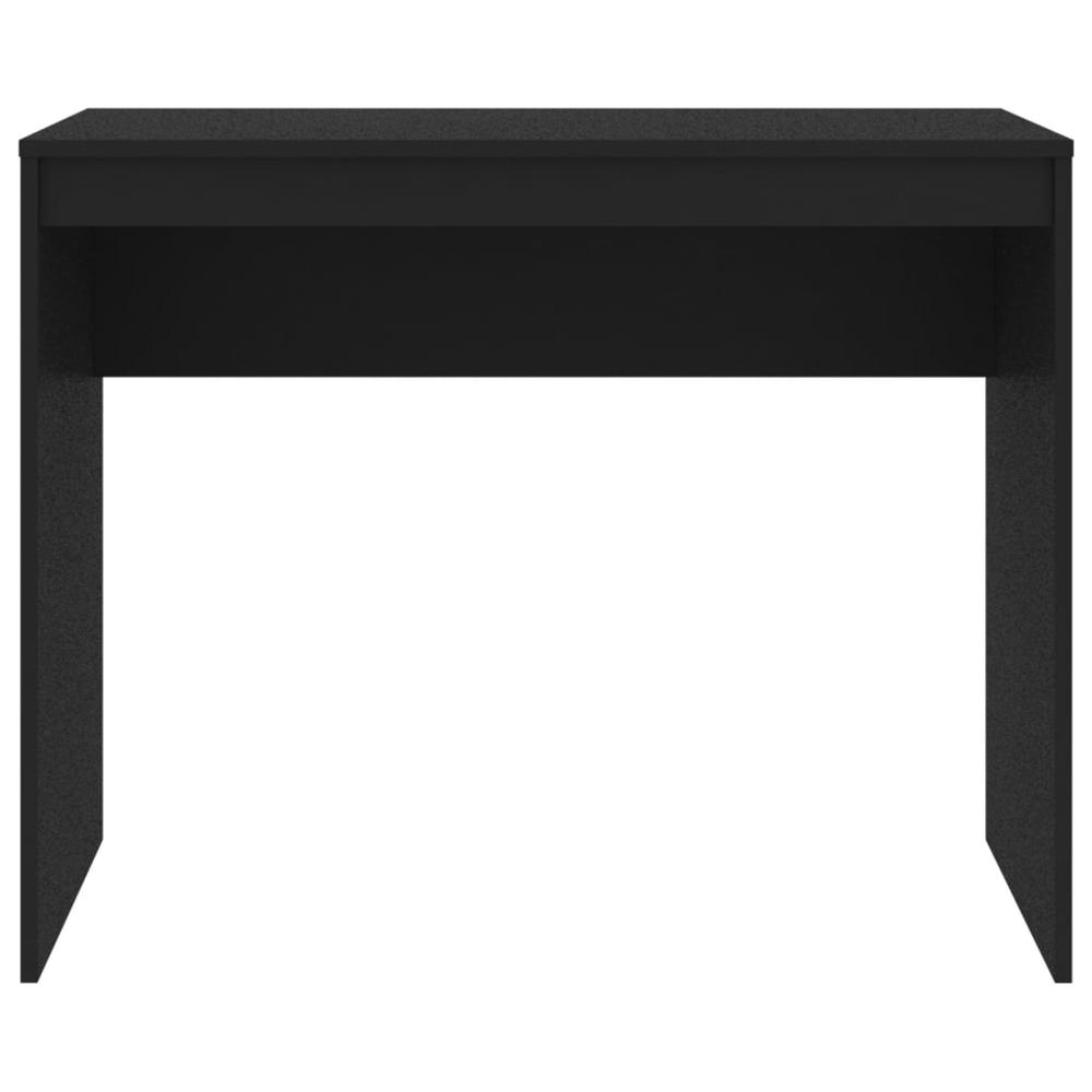 vidaXL Desk Black 35.4"x15.7"x28.3" Chipboard, 800379. Picture 4
