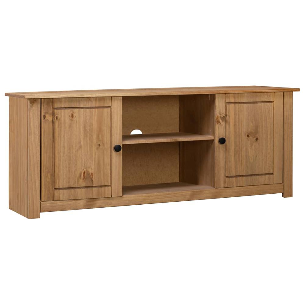 vidaXL TV Cabinet 47.2"x15.7"x19.7" Solid Pine Wood Panama Range, 282670. Picture 1