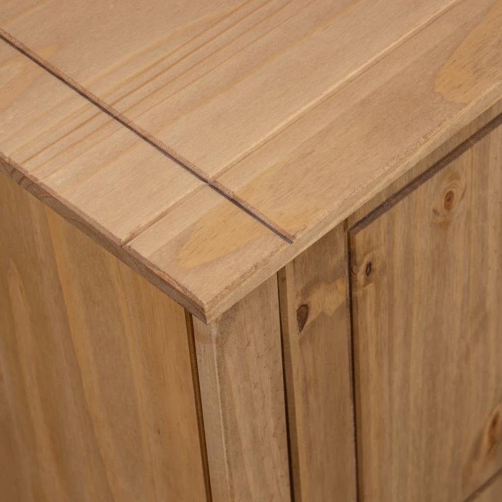 vidaXL TV Cabinet 47.2"x15.7"x19.7" Solid Pine Wood Panama Range, 282670. Picture 2