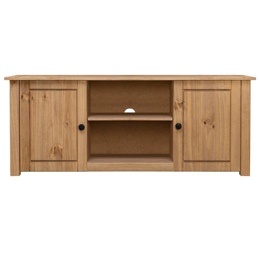 vidaXL TV Cabinet 47.2"x15.7"x19.7" Solid Pine Wood Panama Range, 282670. Picture 4