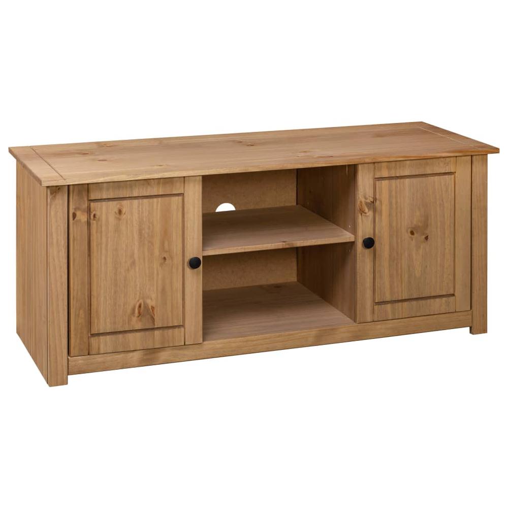 vidaXL TV Cabinet 47.2"x15.7"x19.7" Solid Pine Wood Panama Range, 282670. Picture 6