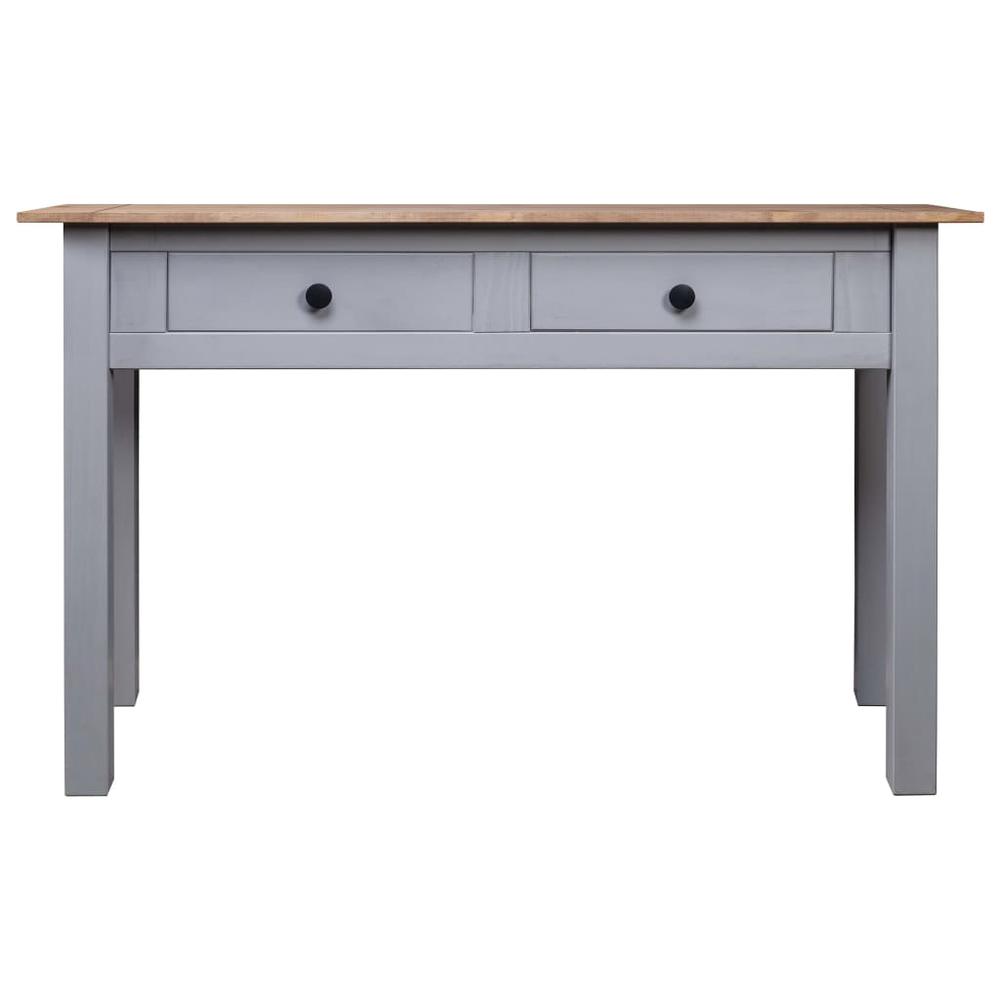 Console Table Gray 43.3"x15.7"x28.3" Solid Pine Wood Panama Range. Picture 1