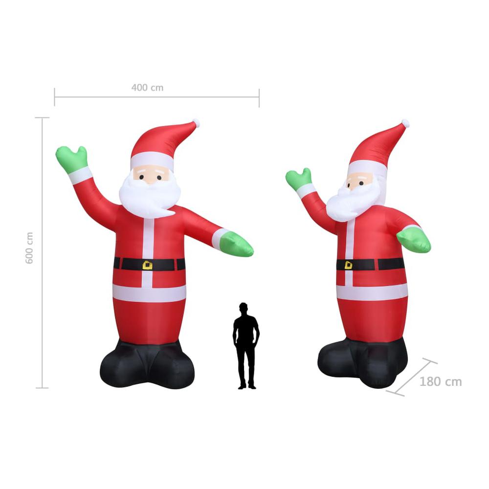 Christmas Inflatable Santa Claus LED IP20 236.2" XXL. Picture 8