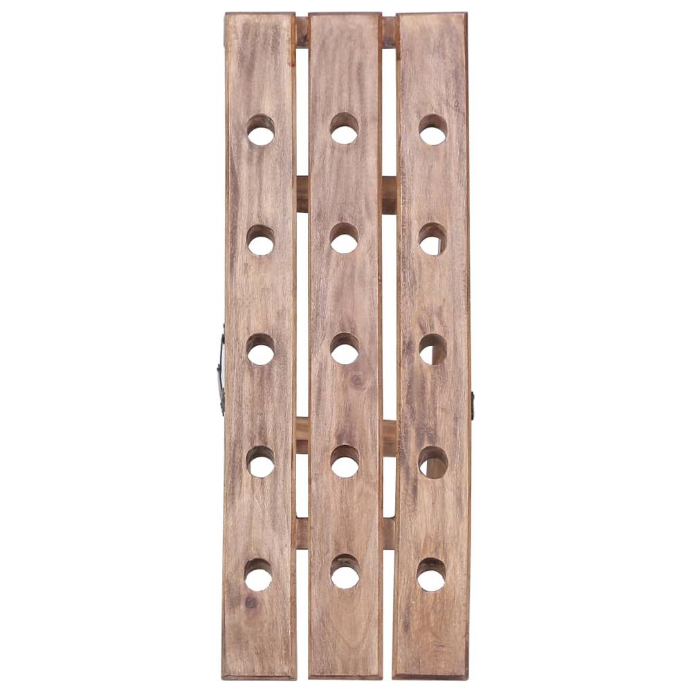 Wine Rack for 15 Bottles 10.2"x19.7"x27.6" Solid Reclaimed Wood. Picture 1