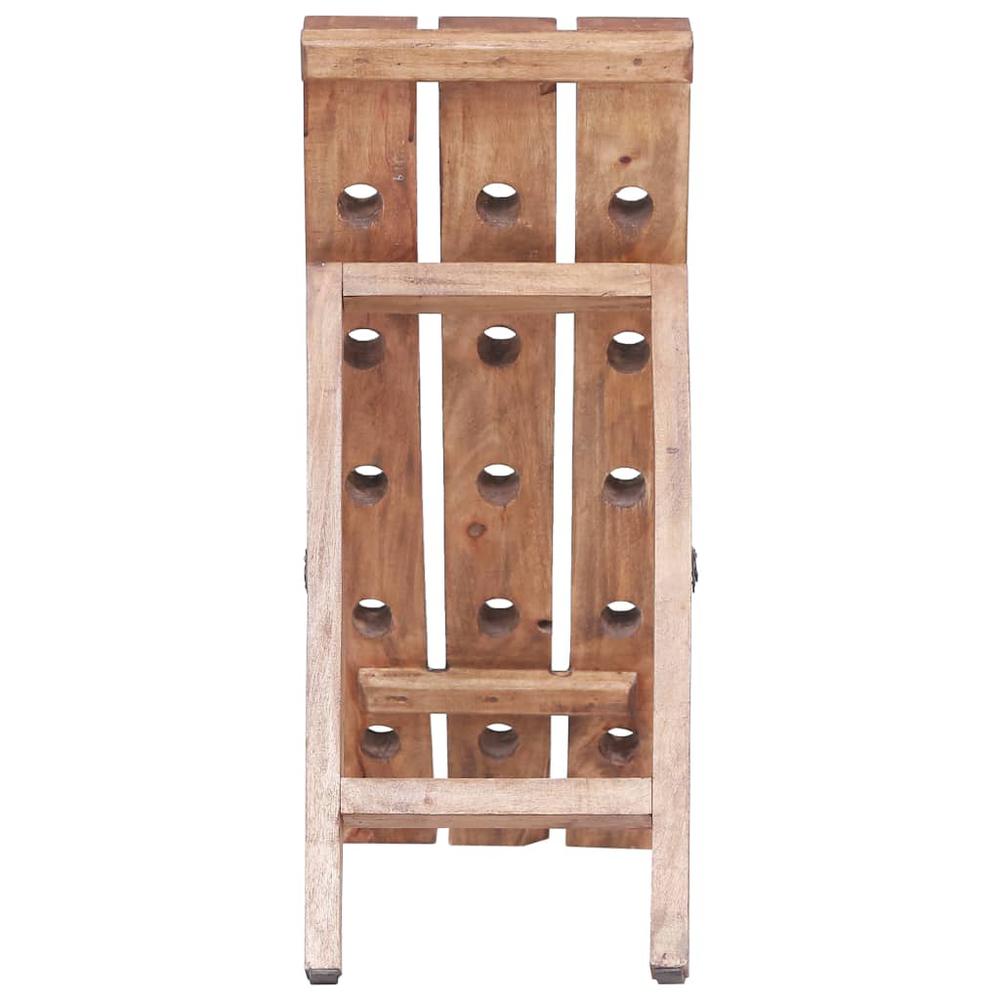 Wine Rack for 15 Bottles 10.2"x19.7"x27.6" Solid Reclaimed Wood. Picture 3