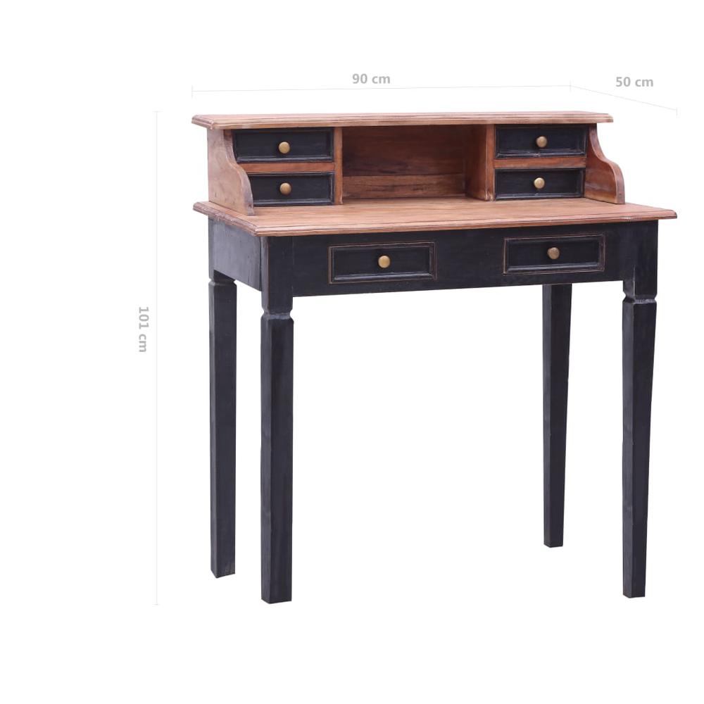 Writing Desk with Drawers 35.4"x19.7"x39.8" Solid Reclaimed Wood. Picture 9
