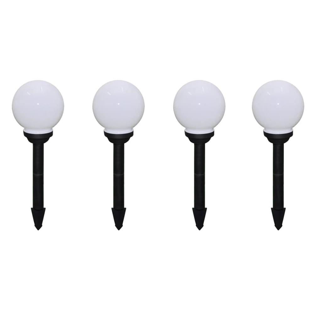 vidaXL Outdoor Pathway Lamps 8 pcs LED 5.9" with Ground Spike 7114. Picture 3
