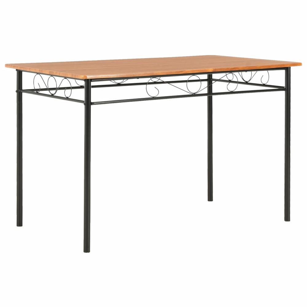 vidaXL Dining Table Brown 47.2"x27.6"x29.5" MDF 1402. Picture 1