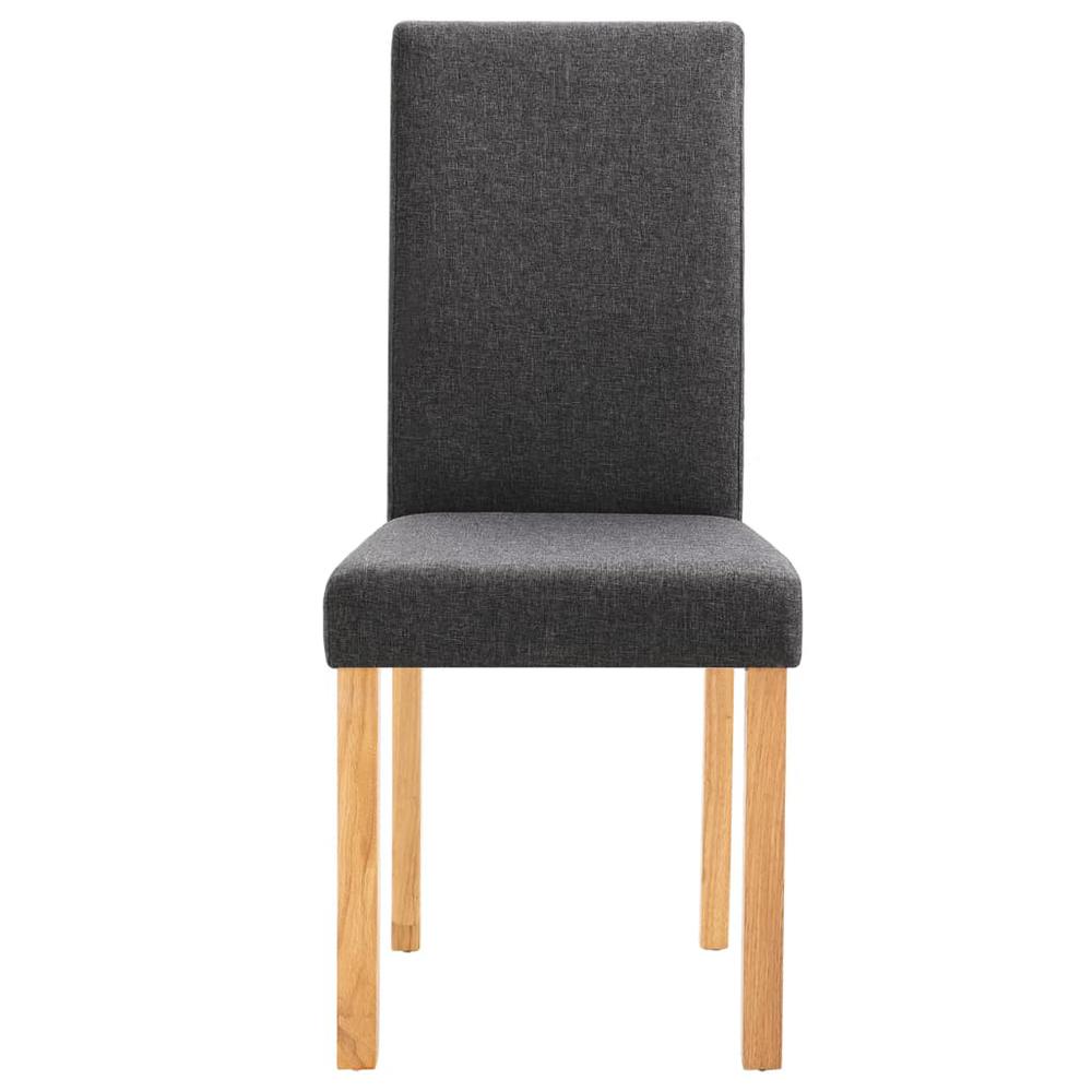 vidaXL Dining Chairs 6 pcs Dark Gray Fabric, 277235. Picture 5