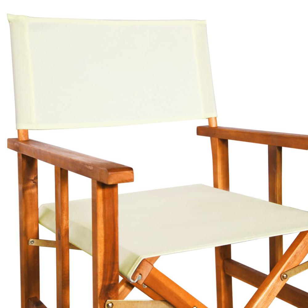 vidaXL Director's Chairs 2 pcs Solid Acacia Wood, 45946. Picture 7