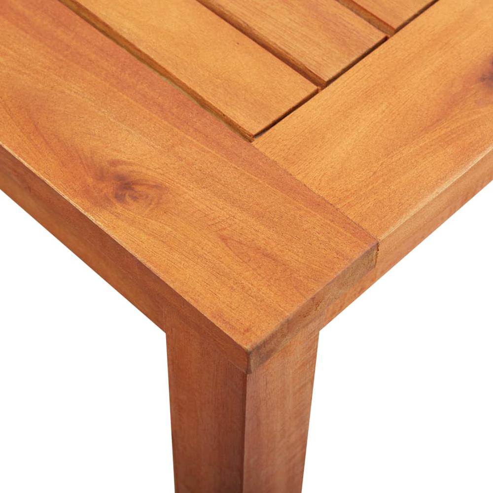 vidaXL Garden Table 59"x35.4"x29.1" Solid Acacia Wood, 45962. Picture 5