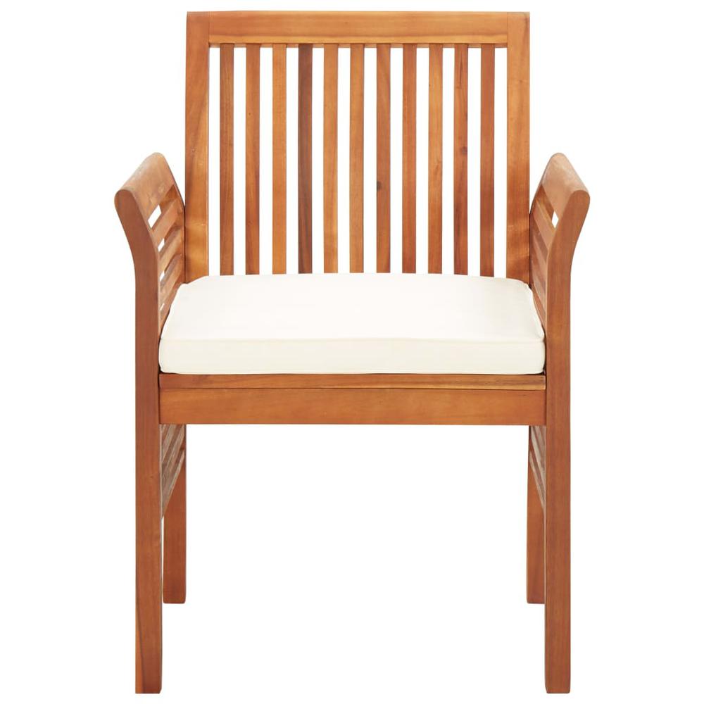 vidaXL Garden Dining Chair with Cushion Solid Acacia Wood 5964. Picture 2