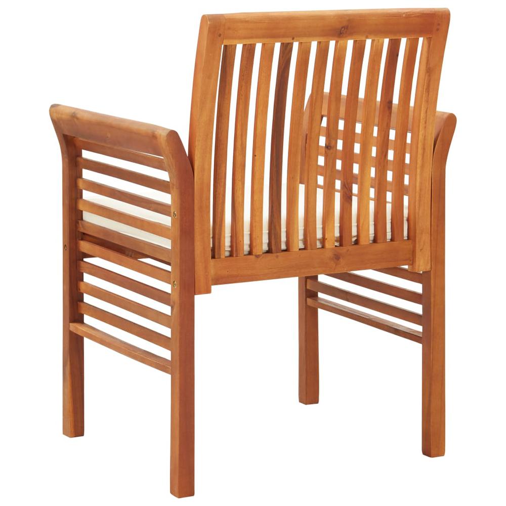 vidaXL Garden Dining Chair with Cushion Solid Acacia Wood 5964. Picture 4