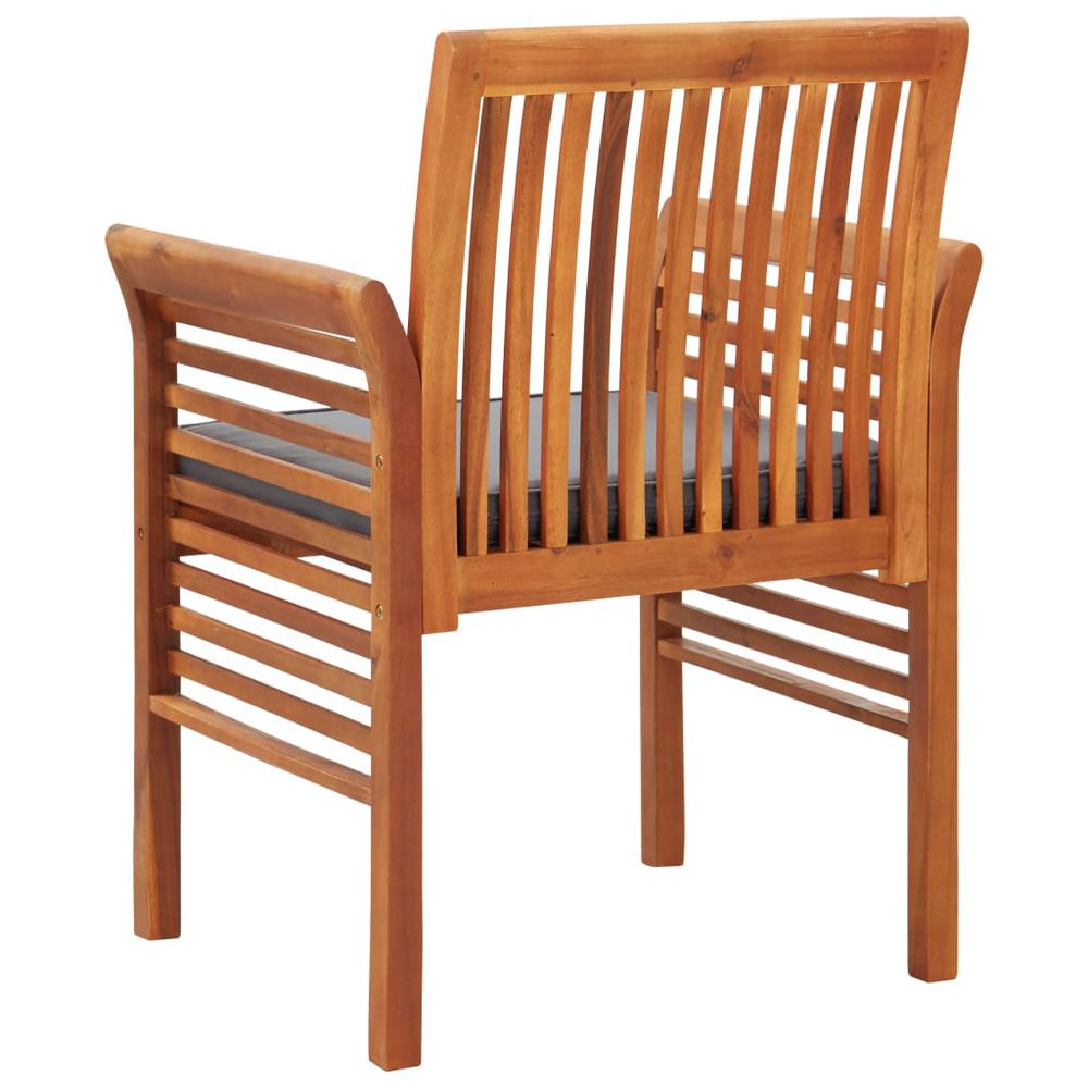 vidaXL Garden Dining Chair with Cushion Solid Acacia Wood 5969. Picture 4