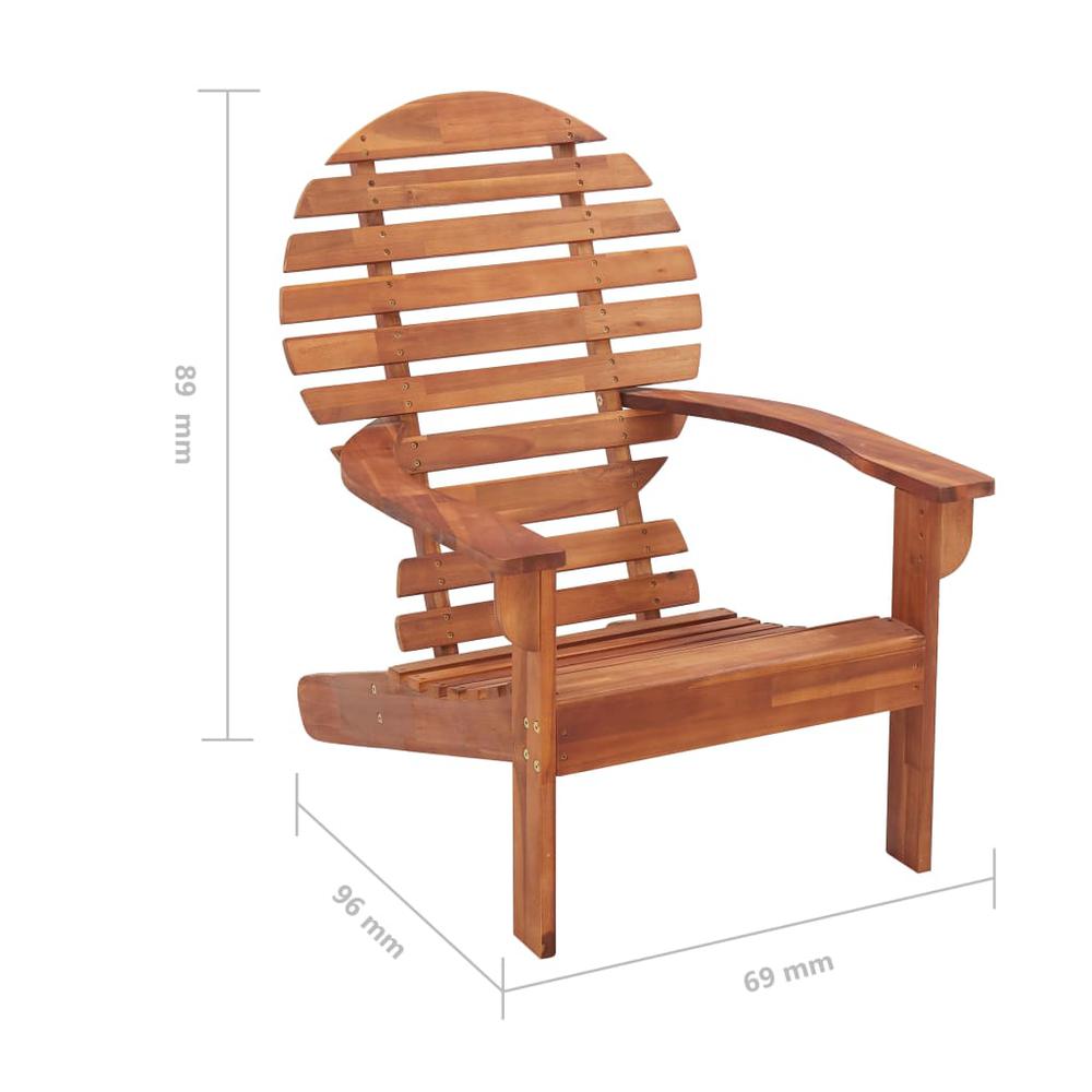 vidaXL Adirondack Chair Solid Acacia Wood, 46321. Picture 6