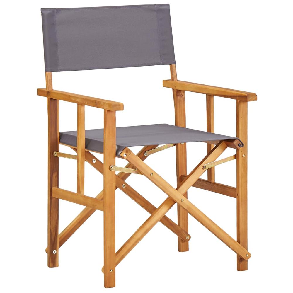 vidaXL Director's Chairs 2 pcs Solid Acacia Wood, 45947. Picture 2