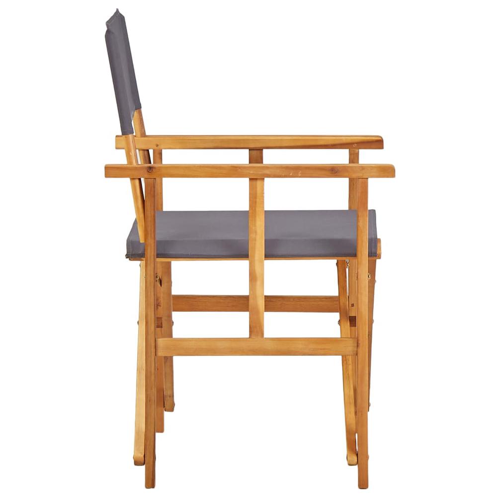 vidaXL Director's Chairs 2 pcs Solid Acacia Wood, 45947. Picture 4