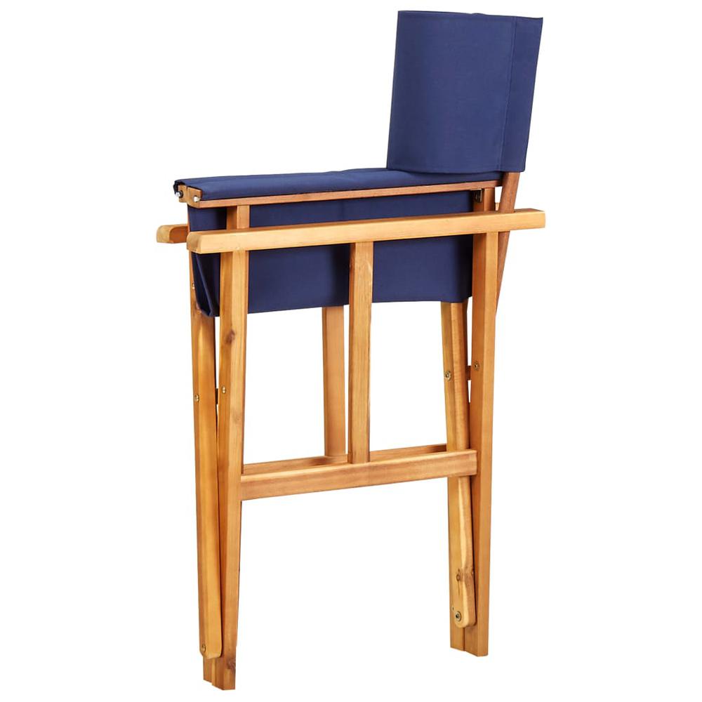 vidaXL Director's Chairs 2 pcs Solid Acacia Wood Blue, 45948. Picture 6