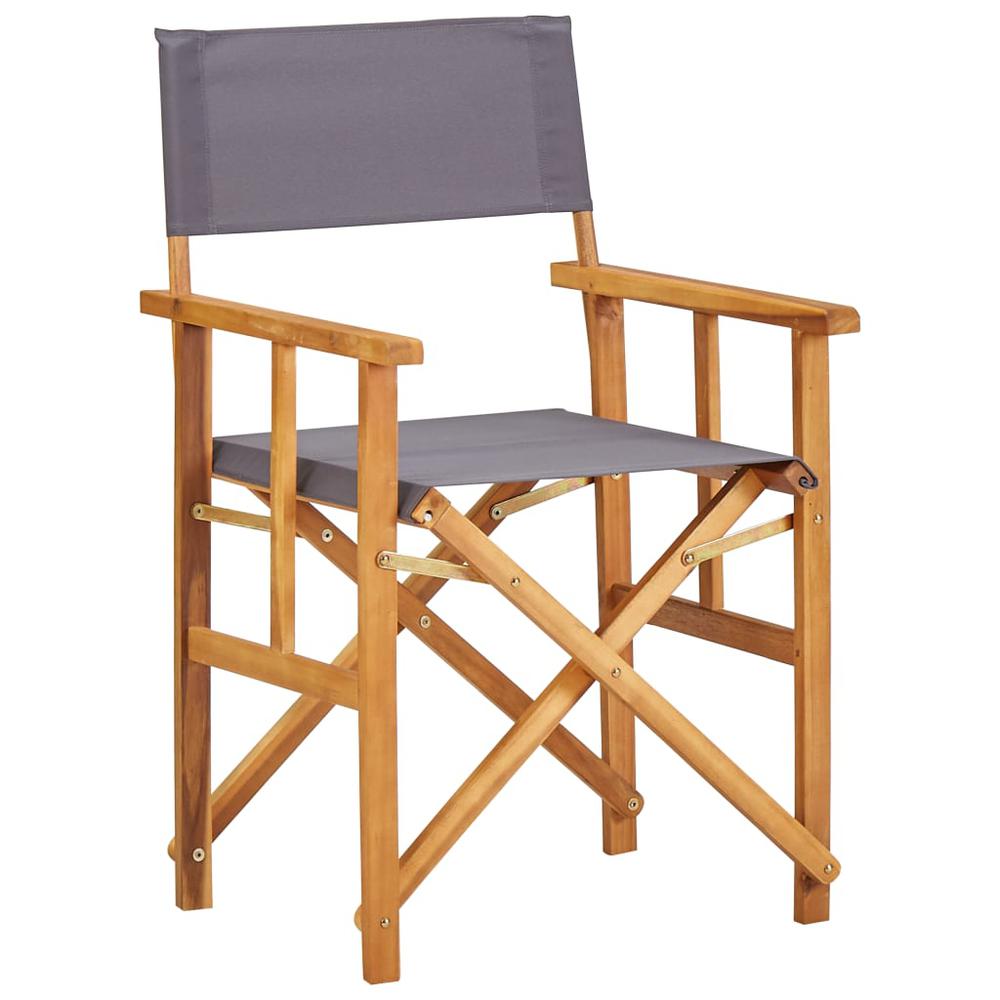 vidaXL Director's Chairs Solid Acacia Wood, 45951. Picture 1