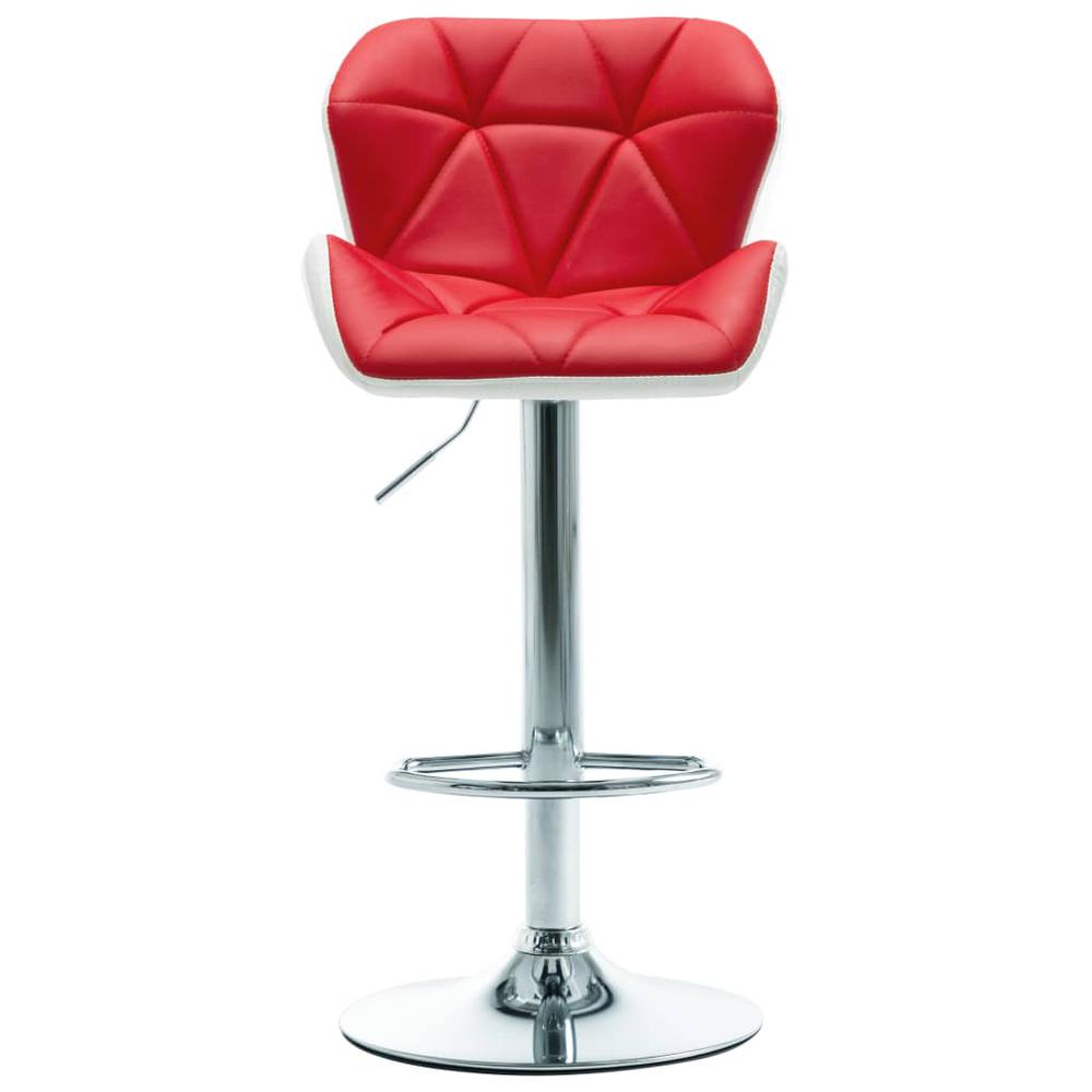 vidaXL Bar Stool Red Faux Leather, 249674. Picture 2