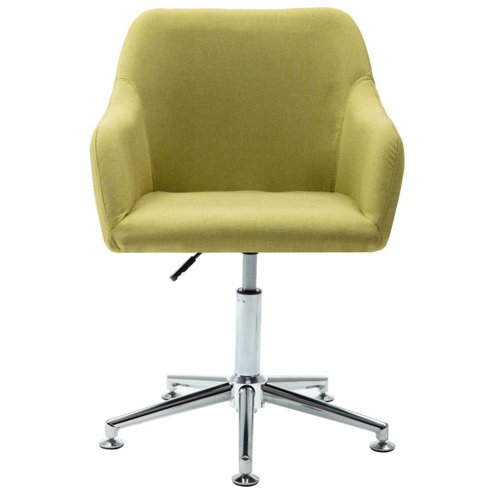 Swivel Office Chair Green Fabric. Picture 1