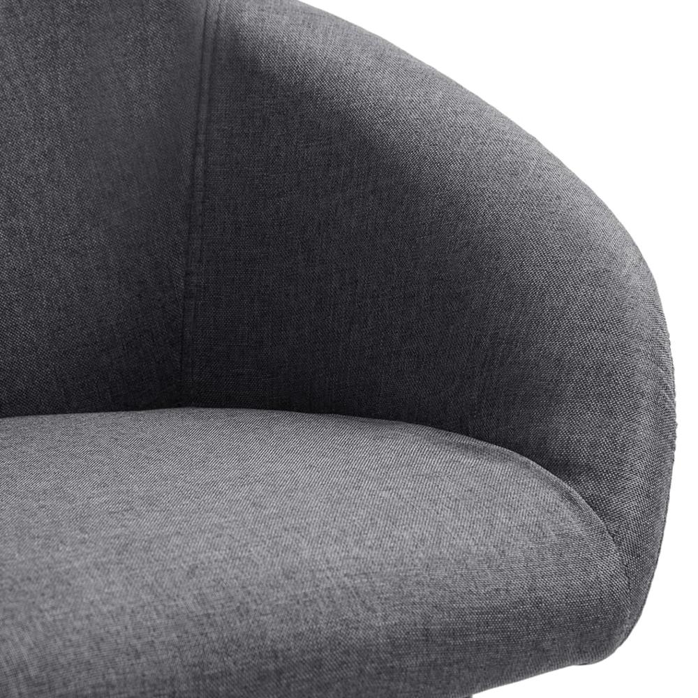Dining Chairs 4 pcs Dark Gray Fabric. Picture 6