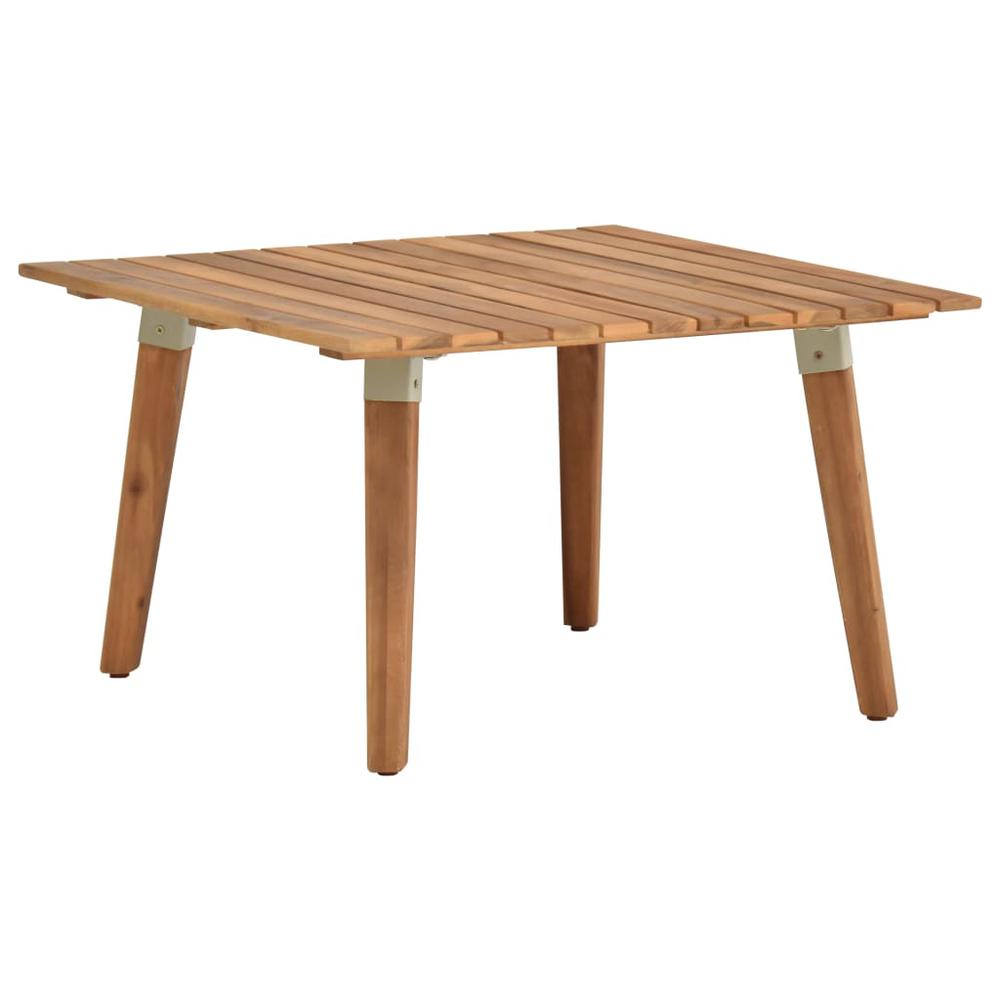 vidaXL Garden Coffee Table 23.6"x23.6"x14.2" Solid Acacia Wood, 46468. Picture 1