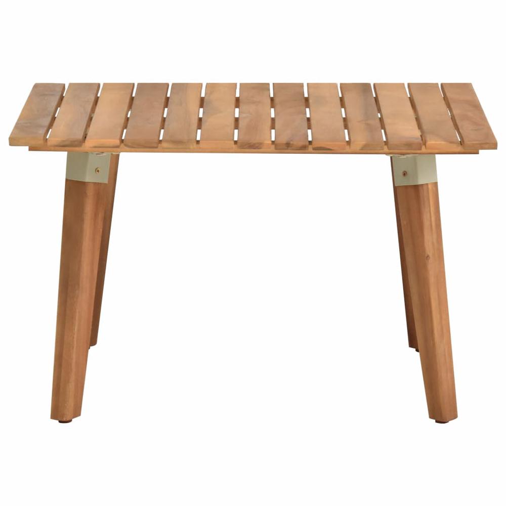 vidaXL Garden Coffee Table 23.6"x23.6"x14.2" Solid Acacia Wood, 46468. Picture 2