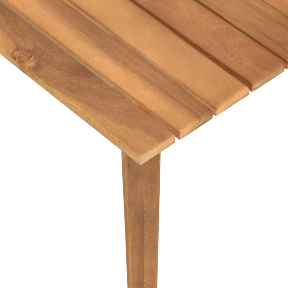 vidaXL Garden Coffee Table 23.6"x23.6"x14.2" Solid Acacia Wood, 46468. Picture 4