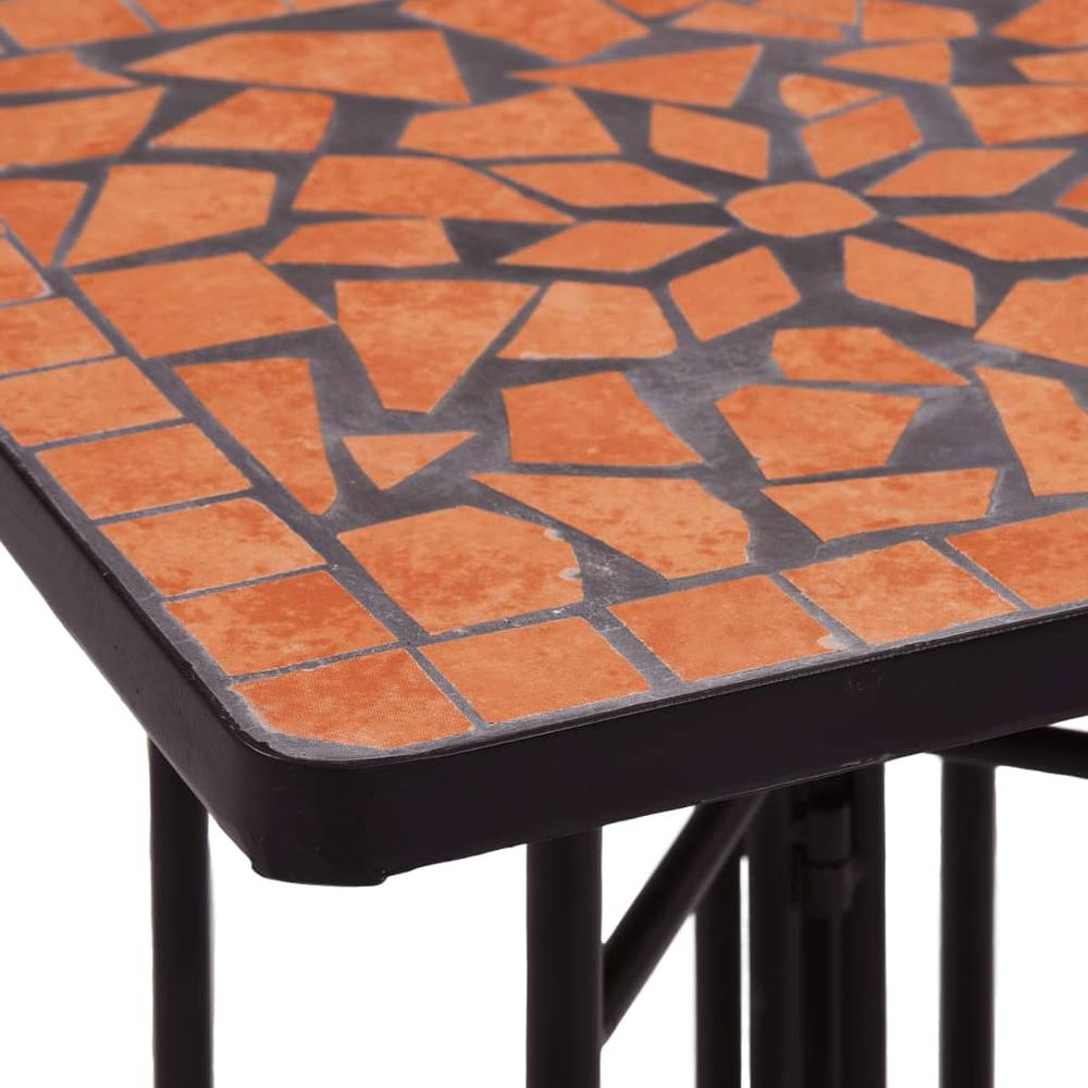 vidaXL Mosaic Side Table Terracotta Ceramic, 46709. Picture 6