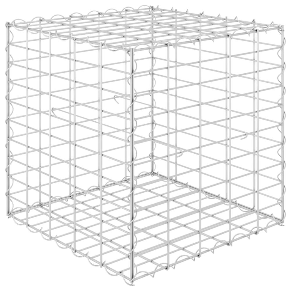 vidaXL Cube Gabion Raised Bed Steel Wire 19.7"x19.7"x19.7", 145650. Picture 2