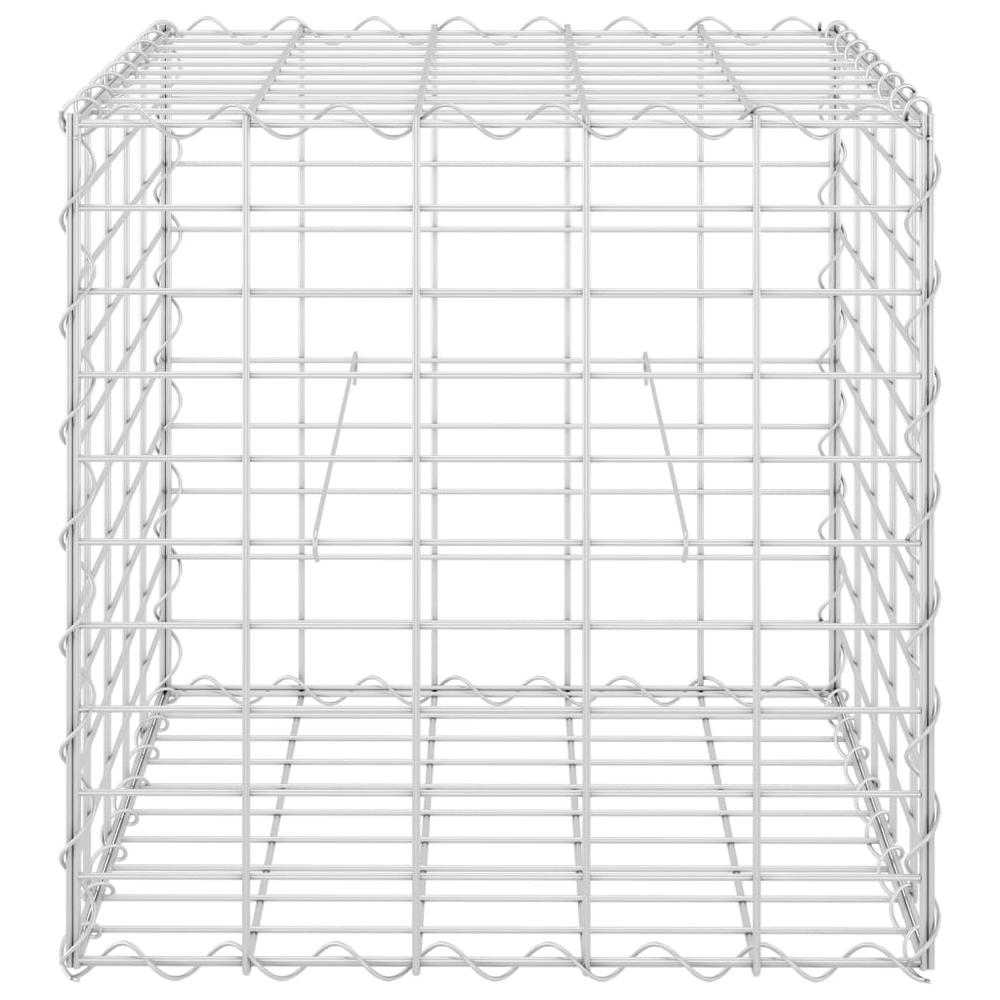 vidaXL Cube Gabion Raised Bed Steel Wire 19.7"x19.7"x19.7", 145650. Picture 3