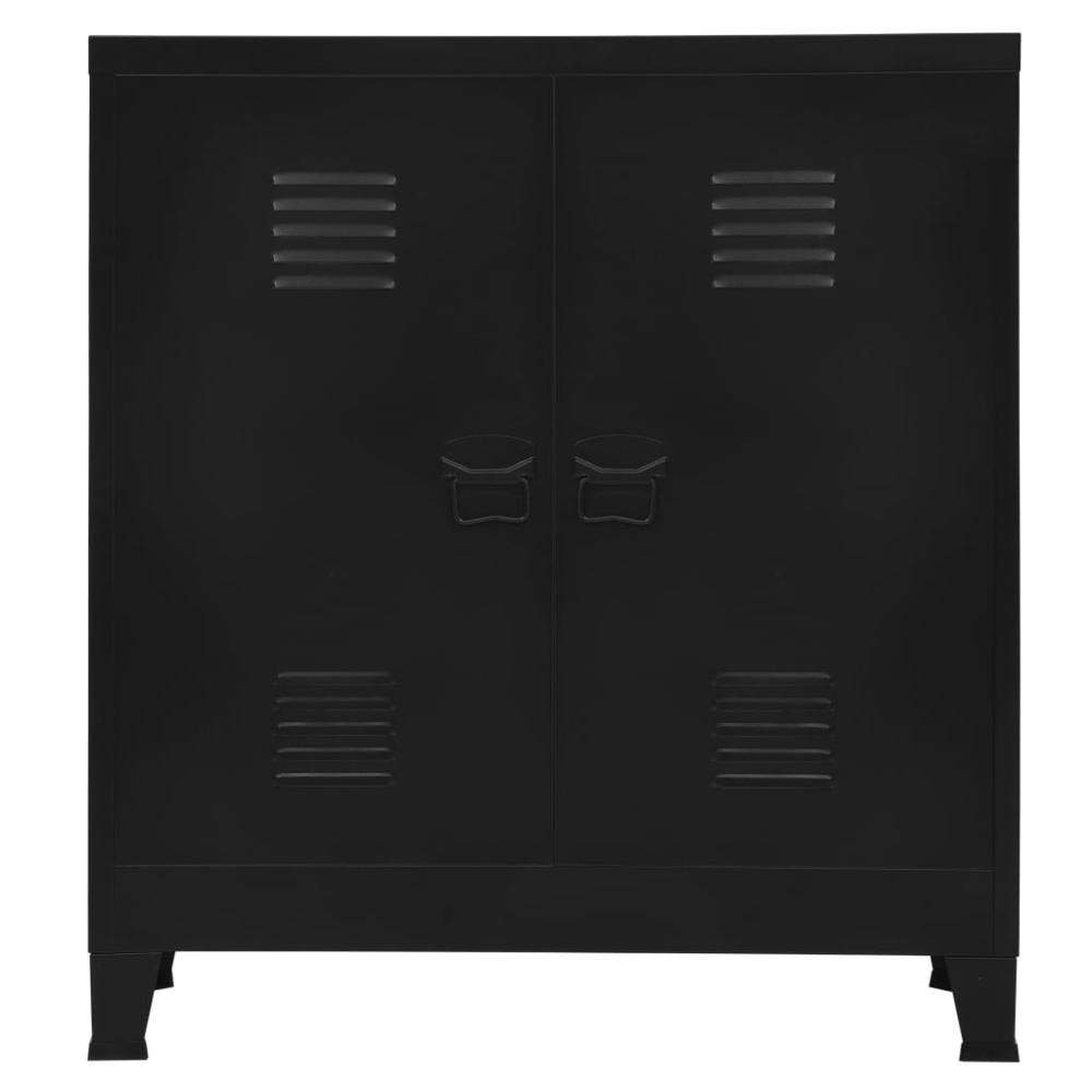vidaXL Filing Cabinet Industrial Black 35.4"x15.7"x39.4" Steel, 145356. Picture 3
