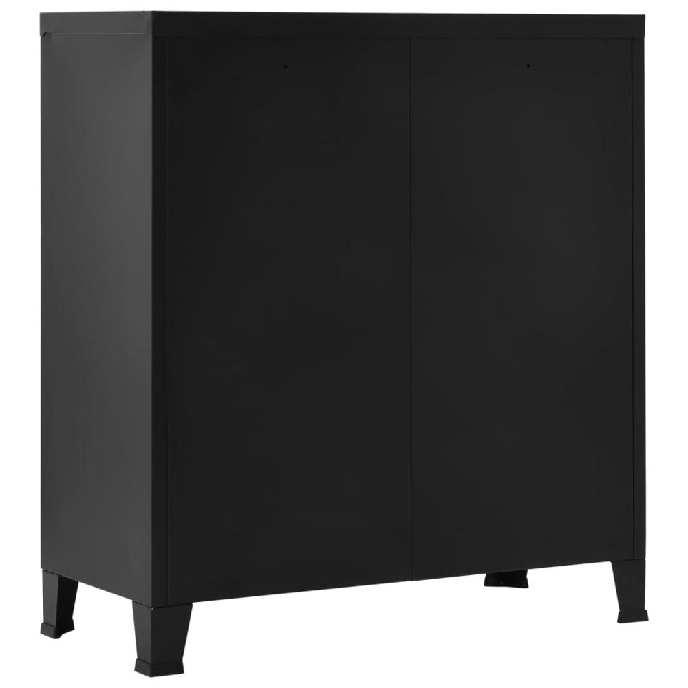 vidaXL Filing Cabinet Industrial Black 35.4"x15.7"x39.4" Steel, 145356. Picture 4