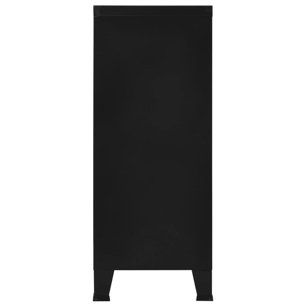 vidaXL Filing Cabinet Industrial Black 35.4"x15.7"x39.4" Steel, 145356. Picture 5