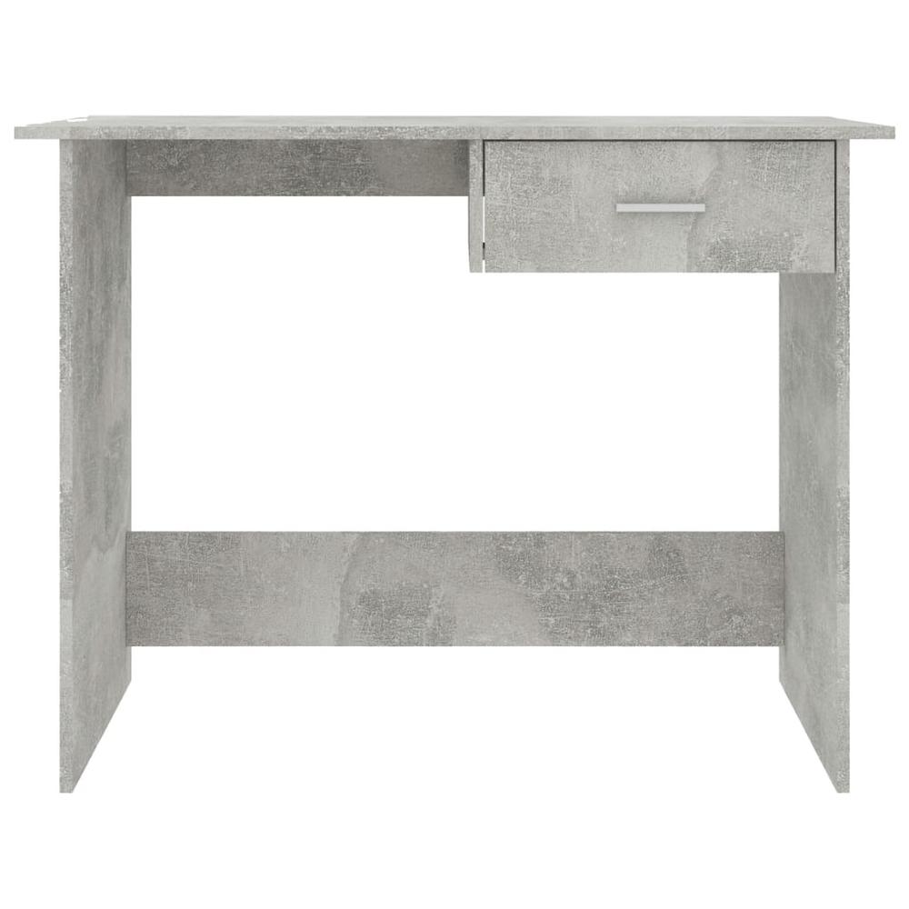 vidaXL Desk Concrete Gray 39.4"x19.7"x29.9" Chipboard, 800553. Picture 4