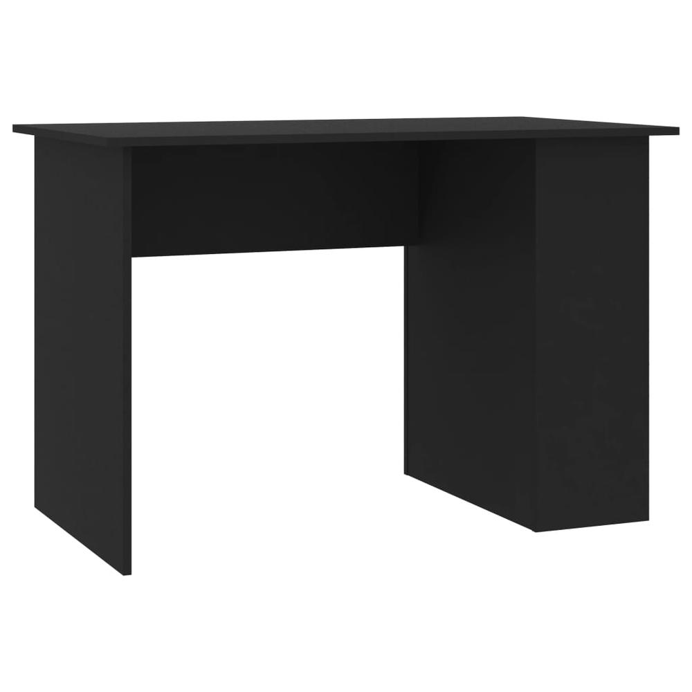 vidaXL Desk Black 43.3"x23.6"x28.7" Chipboard, 800577. Picture 2