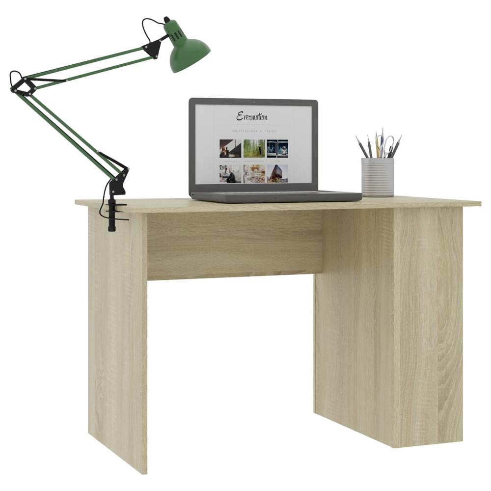 vidaXL Desk Sonoma Oak 43.3"x23.6"x28.7" Chipboard, 800579. Picture 3