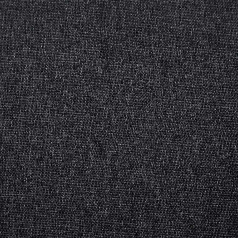 vidaXL Armchair with Chrome Feet Dark Gray Fabric, 282267. Picture 3