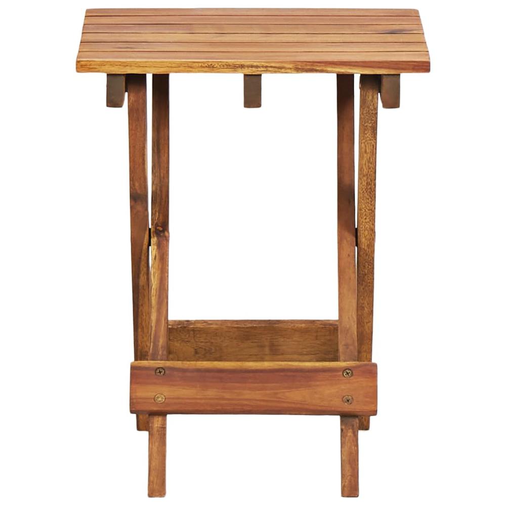 vidaXL Plant Stand 11.8"x11.8"x15" Solid Acacia Wood, 46560. Picture 2