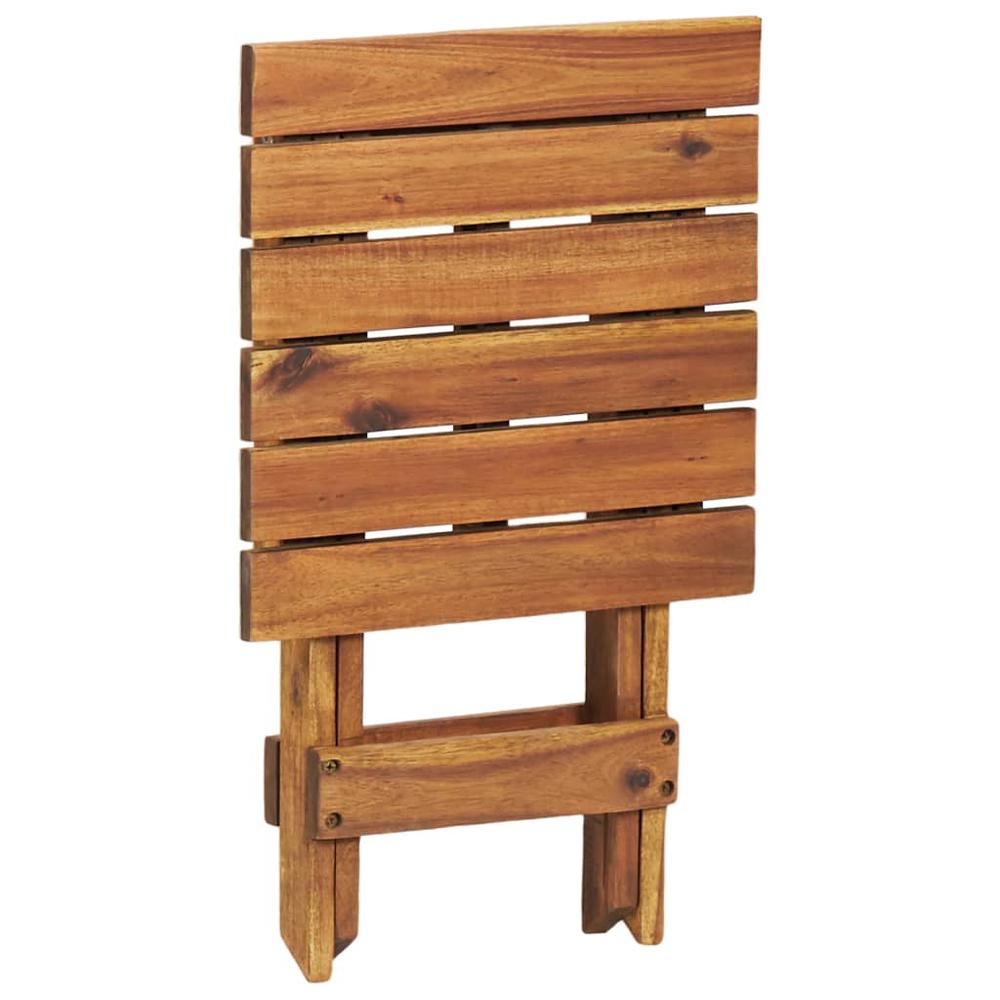vidaXL Plant Stand 11.8"x11.8"x15" Solid Acacia Wood, 46560. Picture 4