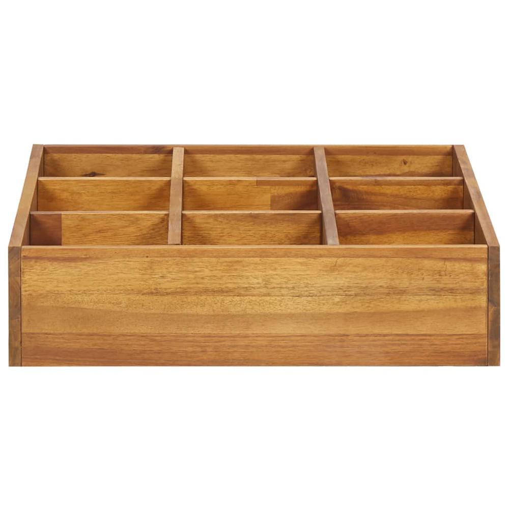 Herb Garden Raised Bed Solid Wood Acacia 23.6"x23.6"x5.9". Picture 2