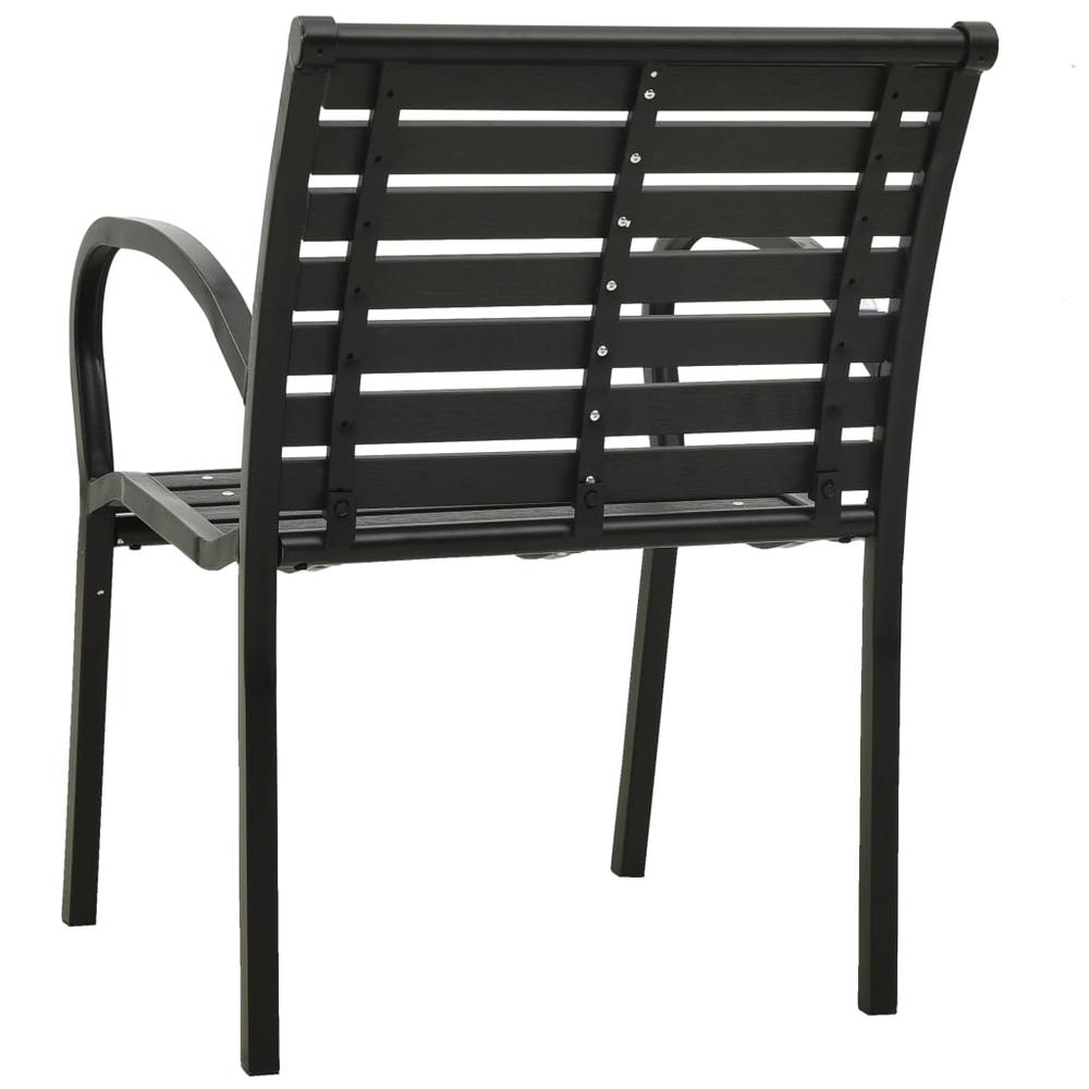 vidaXL Garden Chairs 2 pcs Gray Wood, 47938. Picture 5