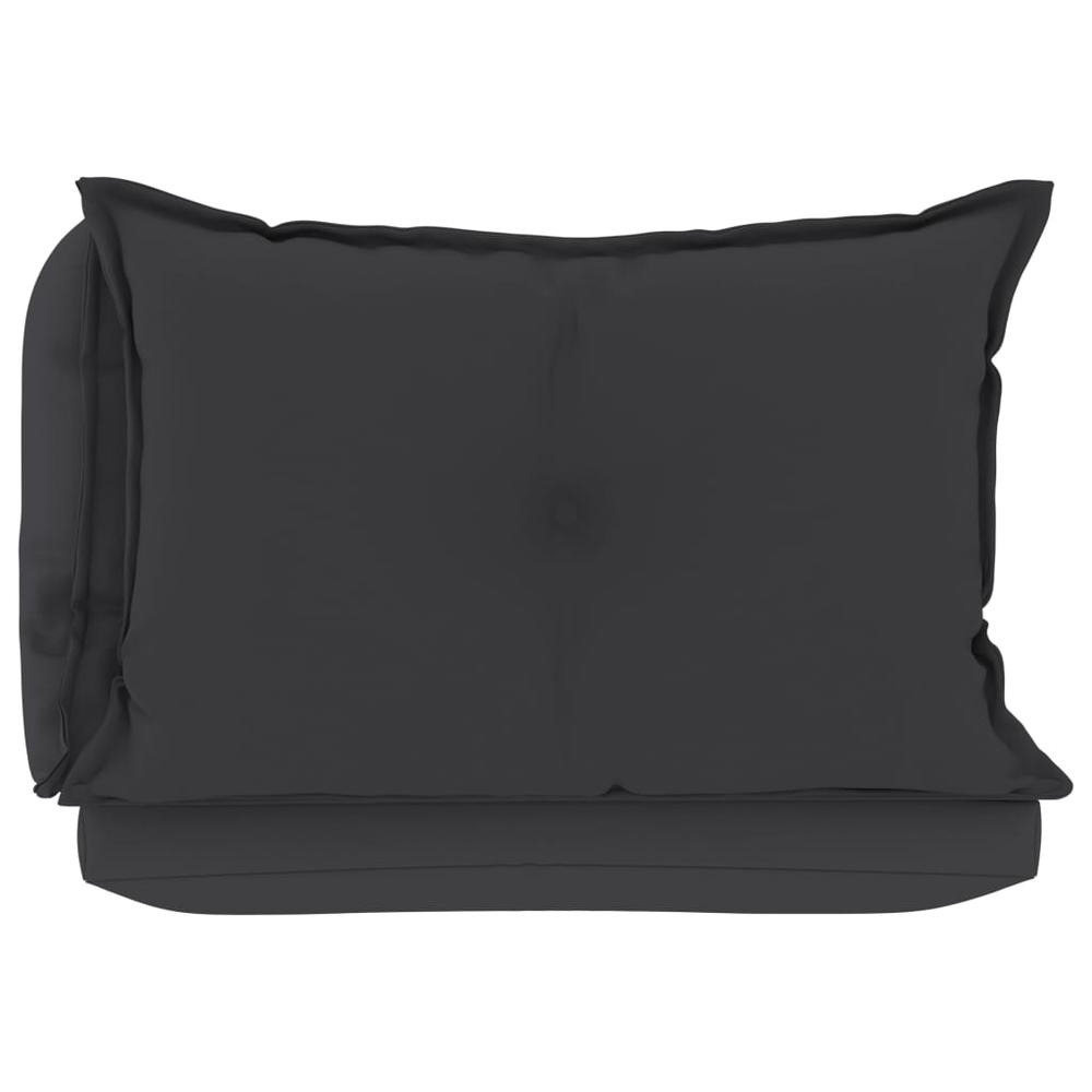 vidaXL Pallet Sofa Cushions 3 pcs Anthracite Fabric, 47466. Picture 5